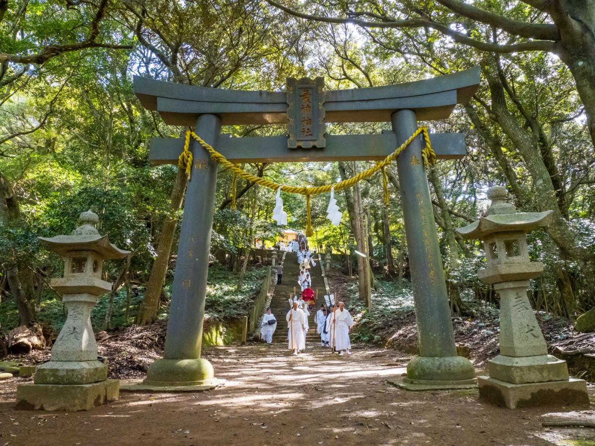 2023年に執り行われた海神神社の古式大祭（写真提供＝対馬市）