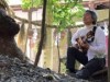 ギター奏者の成川正憲さん奉納演奏 伊勢神宮外宮勾玉池のほとりのあこねさんで