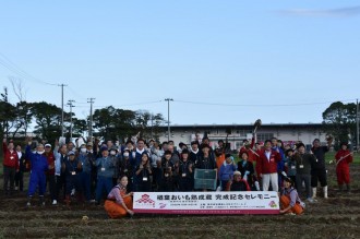 福島県楢葉町に日本最大規模のサツマイモ倉庫完成 1200トン超貯蔵可