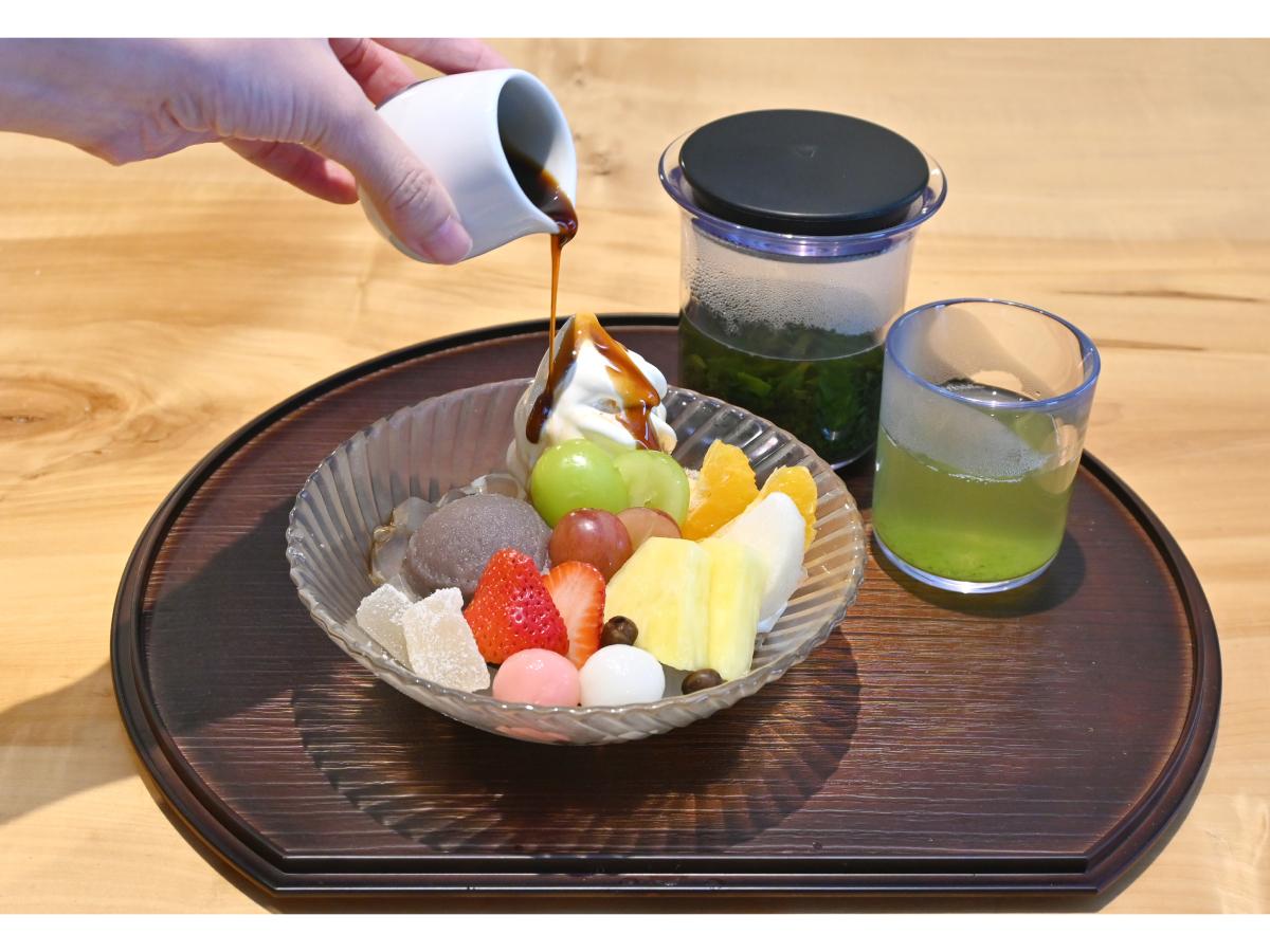 期間限定で提供する「銀座立田野130周年あんみつ」