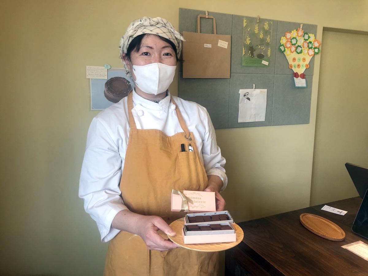 「ミモザショコラトリーかほり工房」の店主、千葉かほりさん