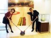 LS北見・選手サイン入りストーン展示 そごう神戸店の北海道物産展で