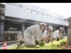 阿佐ヶ谷駅で農芸高校生徒が花壇造り 生徒栽培の花600株植え付け