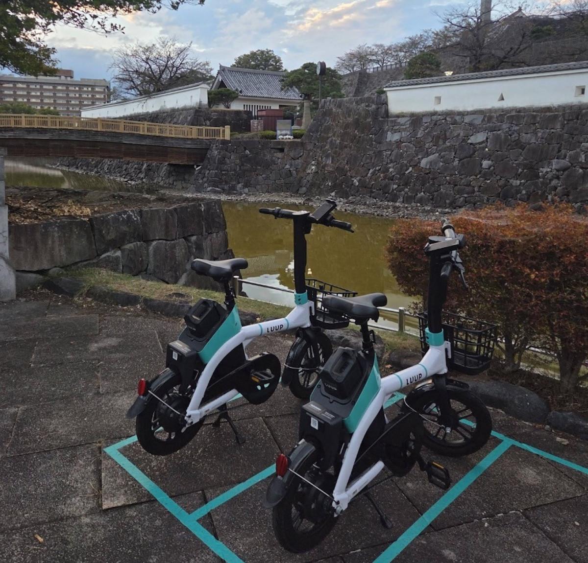 舞鶴城公園前のポートの様子。