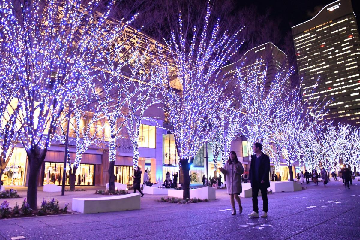 イルミネーションスポットで下車して散策することもできる（写真提供＝三和交通）