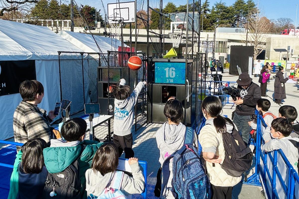 「SoftBankウインターカップ2024」会場での様子（写真提供＝モルテン）