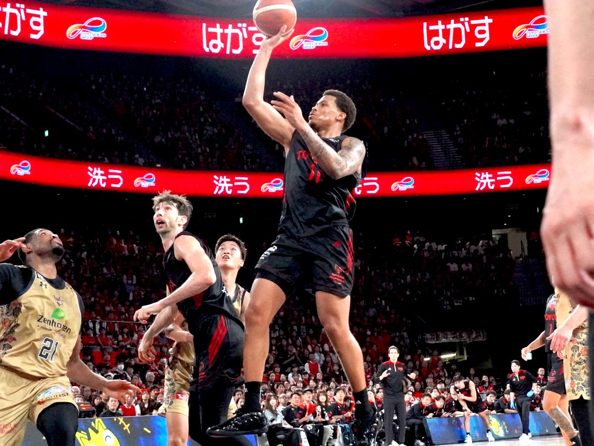 初戦で最多29得点を挙げたキヨンテ・ジョンソン選手