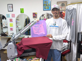 経堂「木漏れ日」でGW親子イベント　子どもの絵をその場でTシャツに