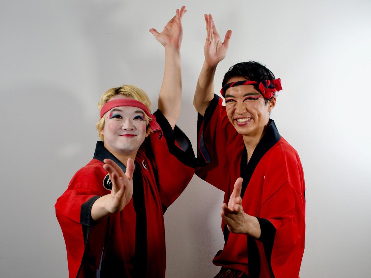 NEO阿波踊り集団「寶船」の米澤渉さん（右）と米澤陸さん（左）（写真提供＝寶船）