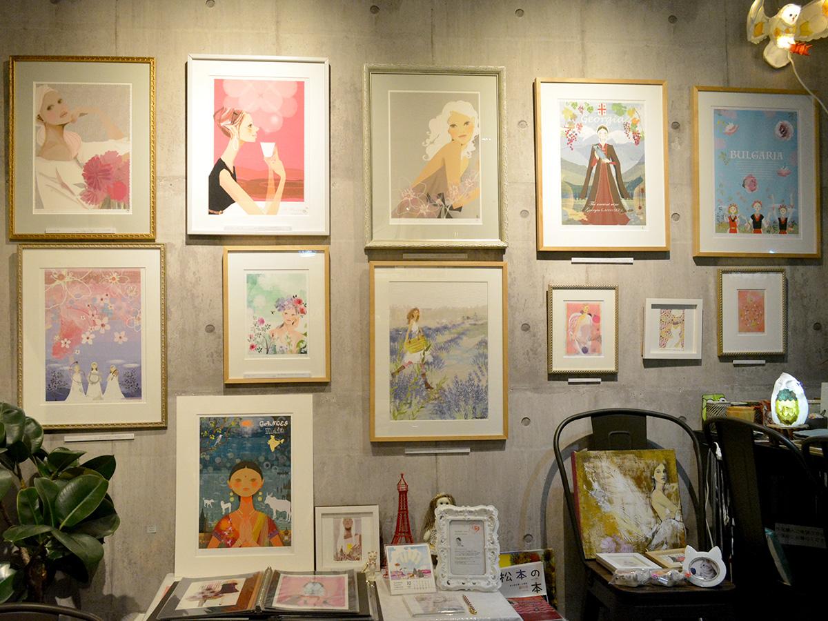 松本 深志のギャラリーでイラストレーター個展 女性の心に響く 作品を 松本経済新聞