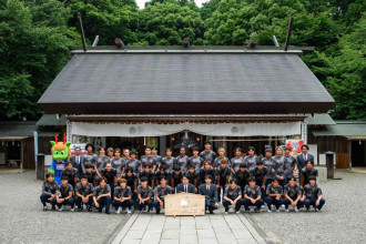 常磐神社で水戸ホーリーホック必勝祈願　J1開幕に向け決意新たに