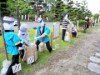 紫波町で恒例「かかしまつり」始まる ユニークなかかし大集合