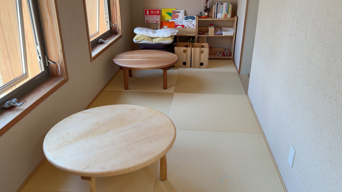 完成したちゃぶ台