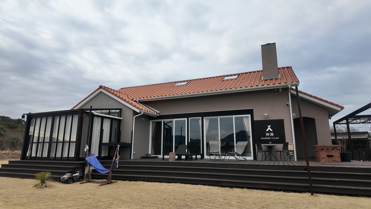  神湊にある第二展示場「ガーデンキャンプ」