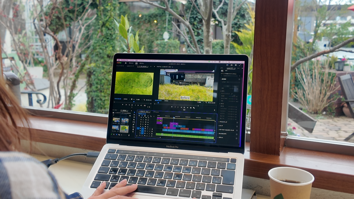 動画制作の様子