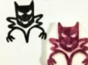 悪魔をイメージした消しゴムハンコ