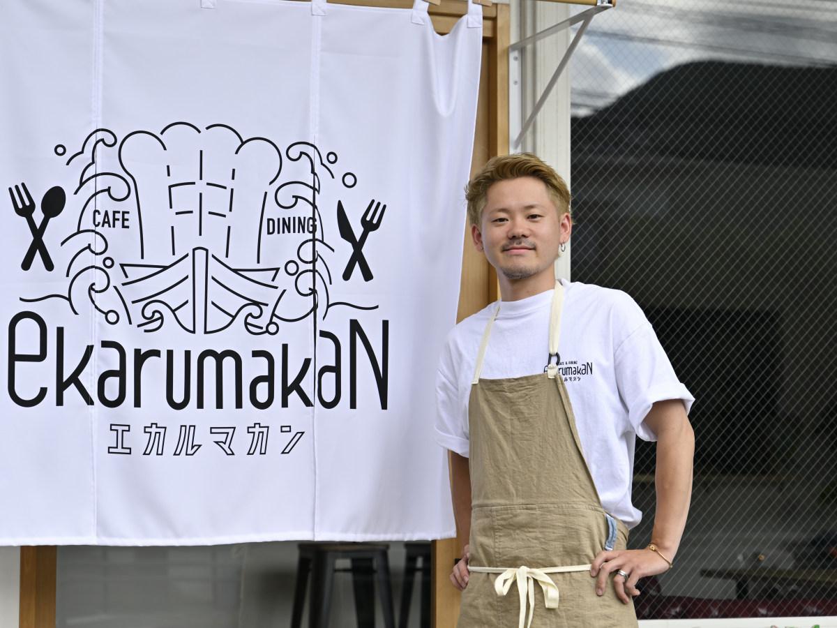 来店を呼びかける中村さん