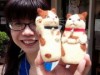 長崎のふんどし専門店が手作り羊毛グッズ「カステラねこ」
