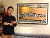 西宮・夙川で抽象画家Ahhiさん個展 7つの柄が織りなすアート