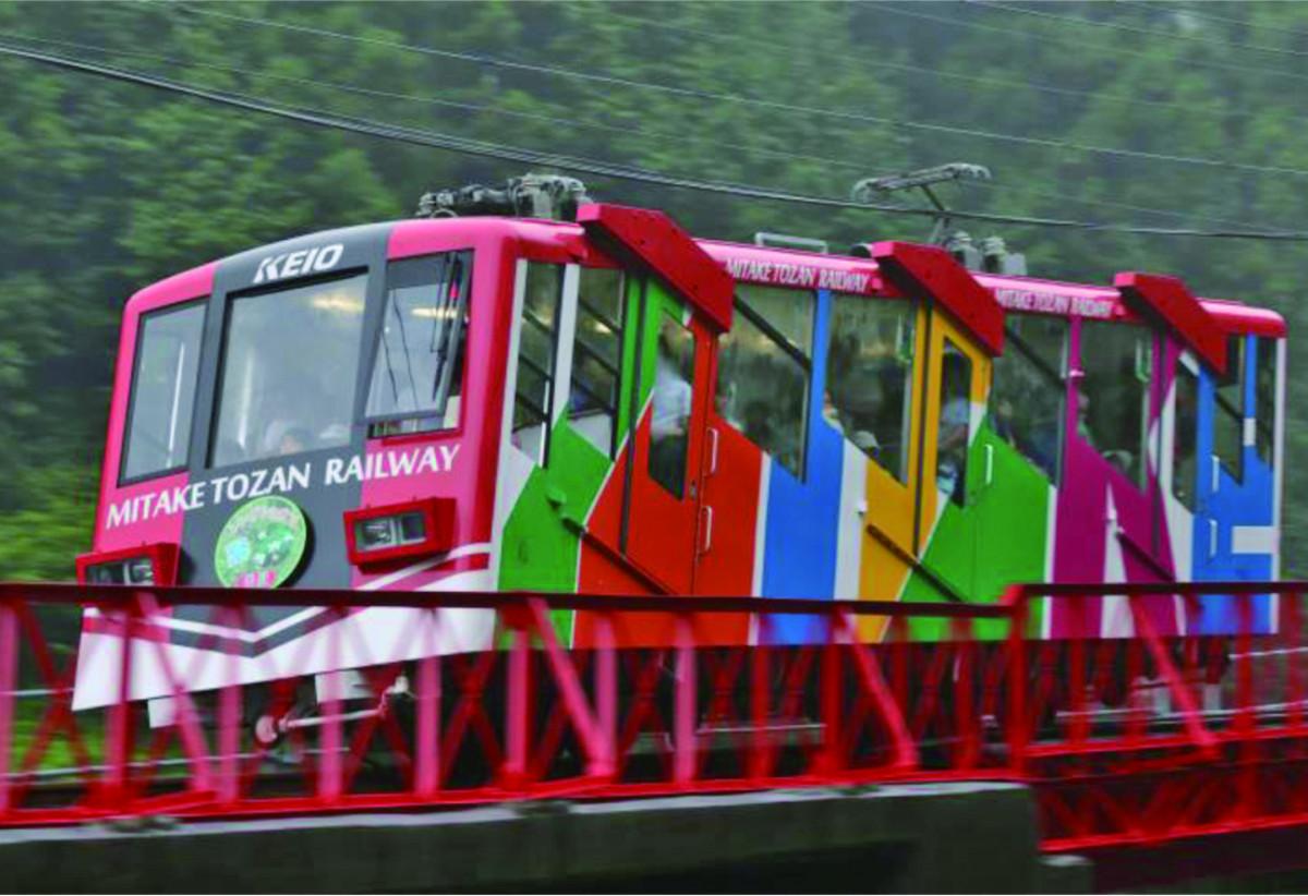 御岳登山鉄道のケーブルカー