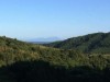 伯耆大山、隠岐からくっきり 90キロのかなたに浮かぶ