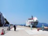 隠岐・知夫里島のフェリー新岸壁で接岸試験 7月の供用開始目指す