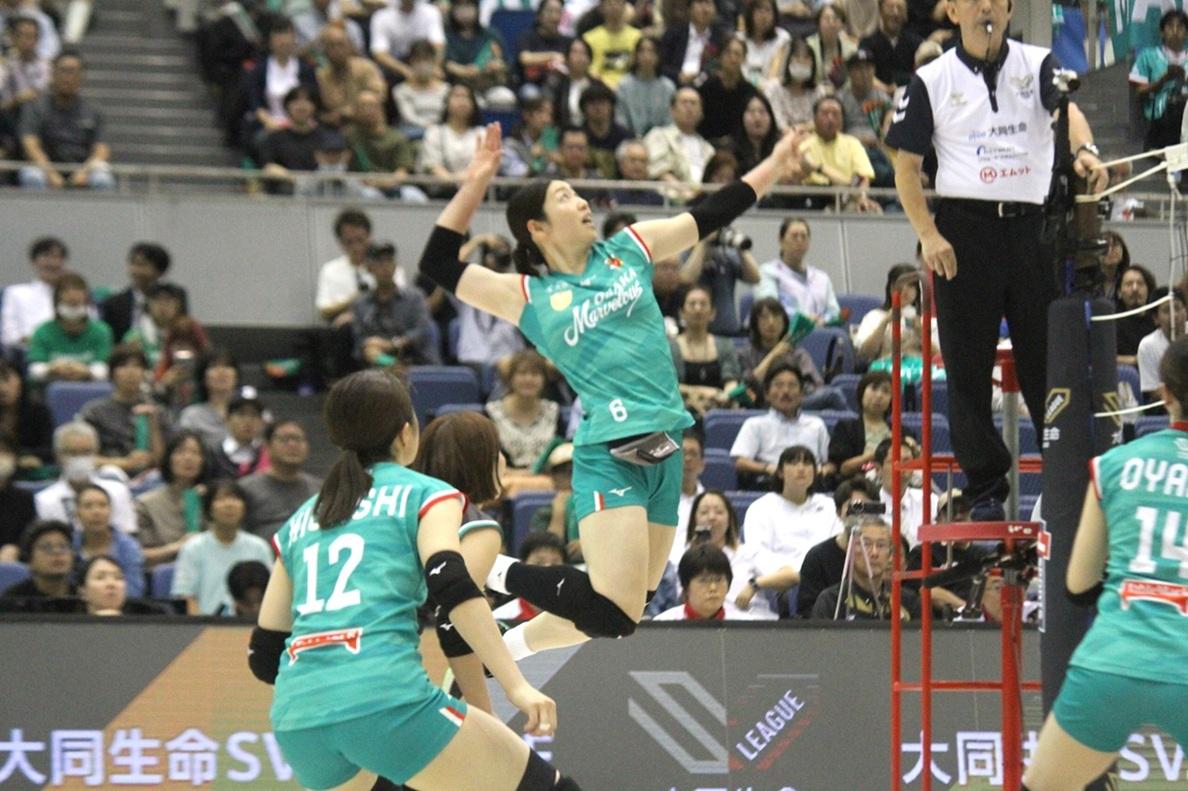 大阪マーヴェラスの田中瑞稀キャプテン（撮影：大塚淳史）