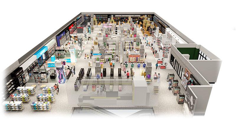 1階の売り場イメージ