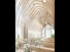 札幌のオフィス街に婚礼施設 バカラ社シャンデリア、24メートルのバージンロードも