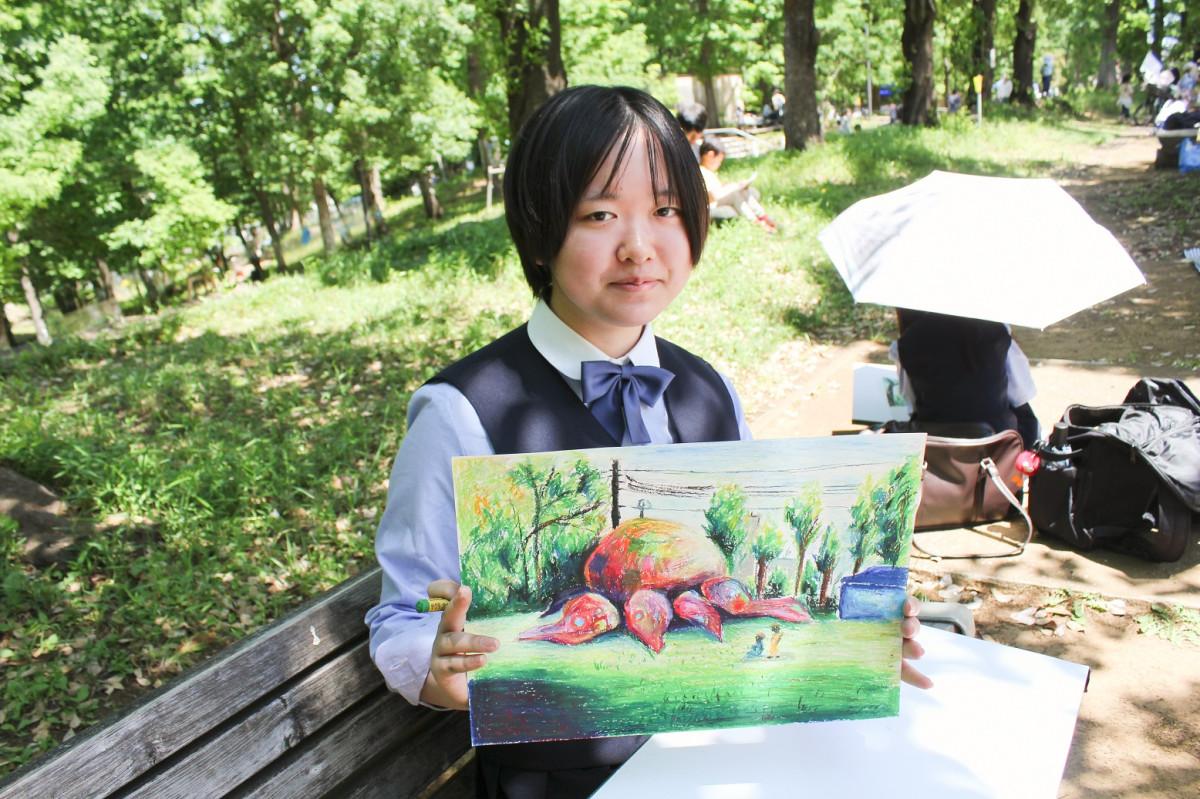 クレパスで描いた作品