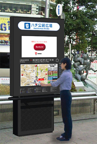 「デジタル地図案内板」の利用イメージ