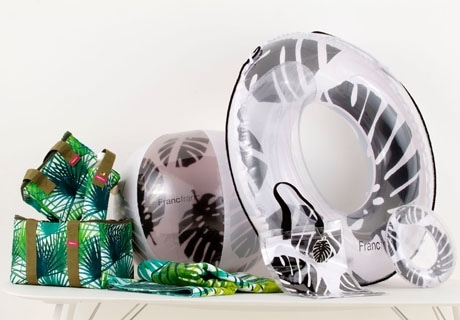 フランフランからひと足早い夏のレジャー用品シリーズ（写真）。4月20日、全国販売を開始