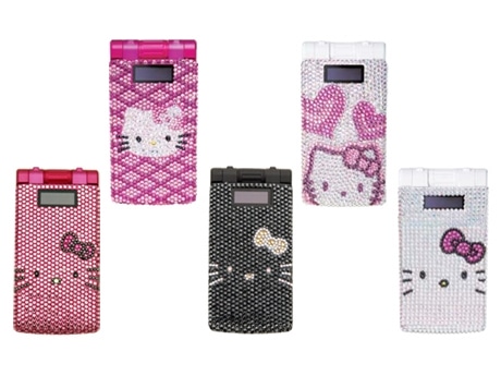 ソフトバンクから発売されるスワロフスキー「キティ」携帯5モデル&copy;1976, 2007 SANRIO CO., LTD, APPROUVAL NO.S 7032821