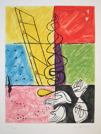 ル・コルビュジエ「ユニテ」より11／1965年／銅版画／57.5×45.0センチ