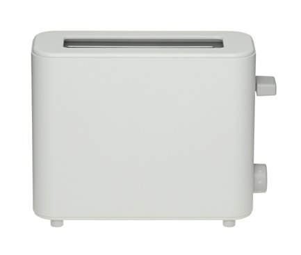 新商品の「±0 Toaster（トースター）」（8,400円）。幅は約80ミリと小さめサイズが特徴