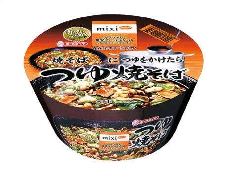 エースコックが10日に発売するカップめん「mixi公認コミュニティから生まれた つゆ焼そば」