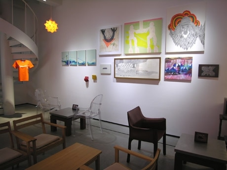トーキョーワンダーサイト渋谷に登場したカフェ型アート空間「TWS Art cafe extension」の様子