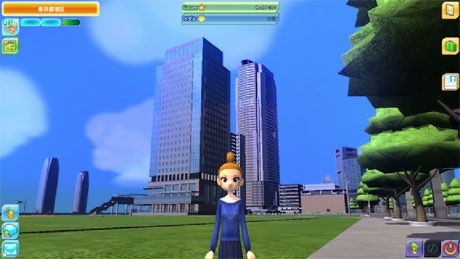 3Dバーチャルコミュニティー「meet-me」内のイメージ