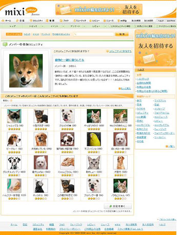 「メンバーの参加コミュニティ」イメージ
