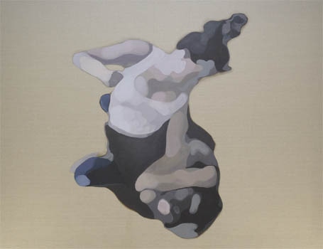 「fight(#6)」（2008年、キャンバスにアクリル絵の具、112.1×145.5センチ）&copy;Enami Nara