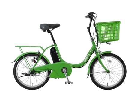電動ハイブリット自転車（写真）は、先着20台の限定発売。遊び心のあるかごや統一カラーが±0らしいデザイン