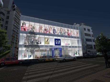 原宿駅前に11月開業予定の「Gapフラッグシップ原宿店（仮称）」（写真＝ストアイメージ）