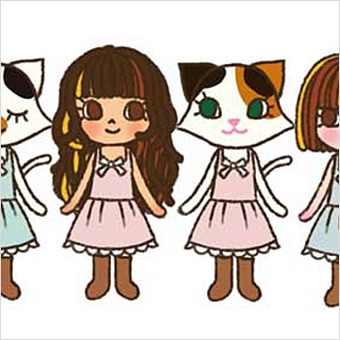 会場には「三毛」バージョンの限定ドールが登場Odeco&Nikki™&copy;PetWORKs Co., Ltd. deconiki.jp