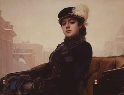 イワン・クラムスコイ「忘れえぬ女（ひと）」（1883年、油彩・キャンヴァス）&copy;The State Tretyakov Gallery