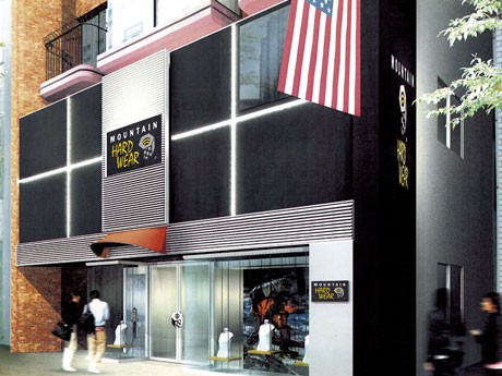 原宿にオープンする「マウンテンハードウェア原宿店」のファサードイメージ。日本初の旗艦店では約200アイテムを扱う