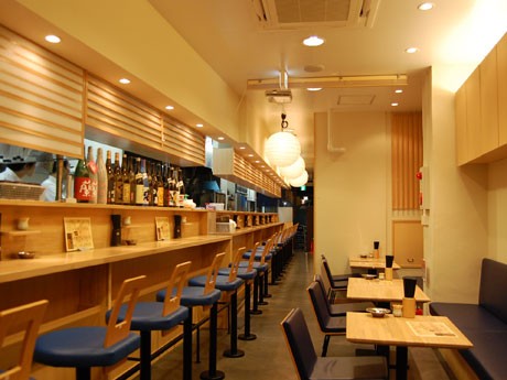 渋谷・道玄坂にオープンした「北一倶楽部」。オリジナルの「道麺」をメーンに提供する