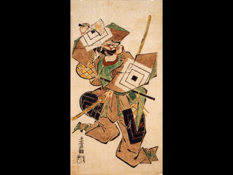重要文化財「初代市川團十郎の暫」（画＝鳥居清倍、1701年ごろ）