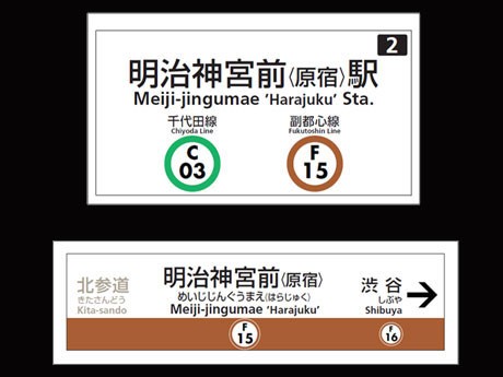 東京メトロ副都心線のダイヤ改正に伴い「明治神宮前（原宿）駅」に改名