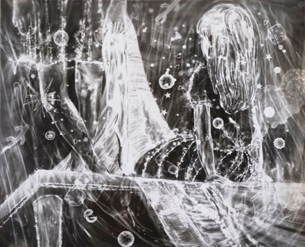 三宅砂織さん「テーブルクロス」（2010年、45.7×56センチ、gelatine silver print、&copy;Saori Miyake）