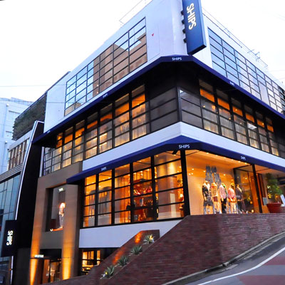リニューアルオープンした「SHIPS渋谷店」外観